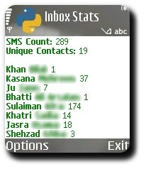 Inbox Stats Screenshot